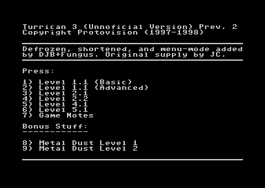 Turrican3 Preview V2